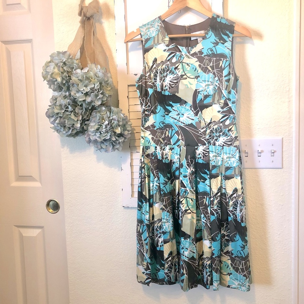 St. John Collection Silk Floral Dress